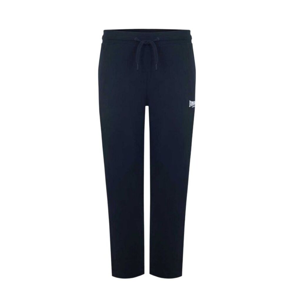Lonsdale Mens Cotton Lightweight Joggers / Black
